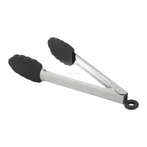 ที่คีบซิลิโคน สีดำ สแตนเลส ปลอดภัยสำหรับอาหาร อุปกรณ์ทำอาหาร Henry Foodservice Silicone - Product Image 1