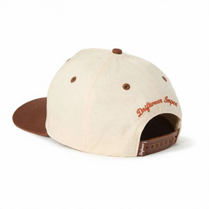 Casquette de camionneur structurée à profil haut, 5 panneaux, snapback, en sergé de coton, hiver, bicolore, logo brodé plat, unisexe, OEM - Product Image 3