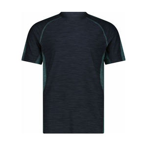 เสื้อยืดออกกำลังกายผู้ชายผ้าโพลีเอสเตอร์ 100% ระบายอากาศ แห้งเร็ว ซับเหงื่อ สำหรับฟิตเนส วิ่ง ออกกำลังกาย แบบเรียบ - Product Image 1