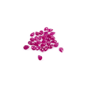 Rubis naturels de Bangkok, formes poire calibrées 3x5mm, pierres précieuses de rubis naturelles facettées en vrac pour la fabrication de bijoux, prêtes à l'emploi - Product Image 2