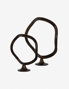 Escultura Decorativa de Metal Resistente con Diseño de Anillo, Bañada en Oro, para Mesa, Venta Directa de Fábrica - Product Image 5