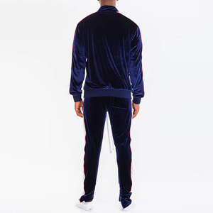 Conjunto deportivo personalizado para hombre, con chaqueta con cremallera y pantalones anchos, ropa deportiva para entrenamiento. - Product Image 2
