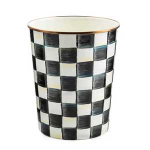 Galvanized Steel Trash Can with Lid Large Metal Waste <b>Bin</b> Outdoor Garden Public Street Garbage Bucket Corrugated Dustbin - Product Image 6