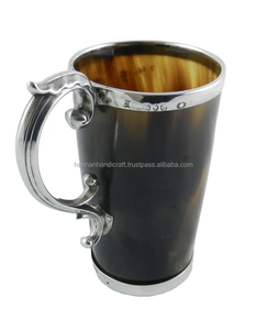 Mug en corne de buffle fait main, nouveau design, haute qualité, cadeau de Noël, mug en corne de Viking pour la table, le bar à bière - Product Image 4
