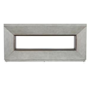 โต๊ะทำงานทรงเรขาคณิตสไตล์โมเดิร์น โครงเหล็กหนา ดีไซน์ขอบหนา ชั้นวางของกลางแบบเปิด เหมาะสำหรับห้องนั่งเล่นและโรงแรม - Product Image 4