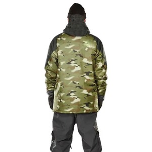 Men Ski & Snowboarding Waterproof Windbreaker <b>Jacket</b> Olive Green Brown Beige Charcoal Orange <b>Camo</b> Print Hooded Full Zip Insulate - Product Image 3