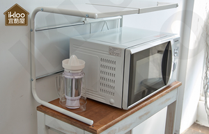 Étagère de cuisine pliable en métal de qualité Shopee, 2 niveaux, multifonctionnelle, design moderne pour le rangement domestique des casseroles - Product Image 3