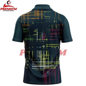 เสื้อโปโลแขนสั้นลายพิมพ์ซับลิเมชั่น คุณภาพสูง แฟชั่น ทันสมัย ผ้าฝ้าย 100% รับปักโลโก้ ขายส่ง - Product Image 6