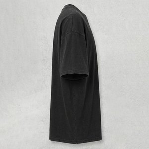 Nouvelles ventes, chemises noires surdimensionnées pour femmes avec logo personnalisé imprimé, manches courtes, haute qualité, 100% coton respirant, vêtements d'extérieur pour femmes, tee-shirt - Product Image 4