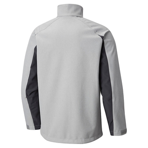 Veste coupe-vent pour homme à blocs de couleur, à capuche, col montant, fermeture éclair, coupe-vent, décontractée, pour le printemps, coupe régulière, 100% coton - Product Image 2