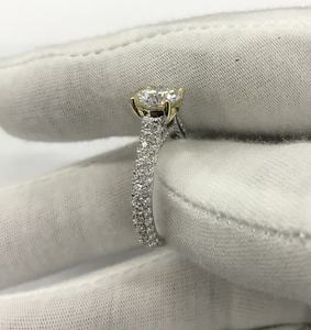 ZAWO Classic Rose Gold Plated Luxury Moissanite Engagement <b>Rings</b> Unisex Perfect Wedding Party Anniversary Gift - Product Image 5