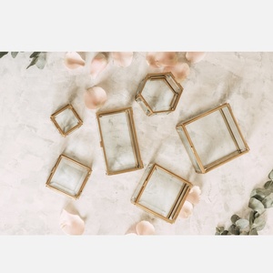 Luxury Home Decorations Brass and Glass High End Storage Box for Jewelry and Accessories Different Sizes and Shapes <b>Boxes</b> - Product Image 3