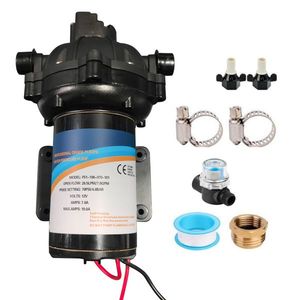 Pompa Acqua Dolce per Camper 7GPM 70PSI 12V DC, Pompa a Diaframma Autoadescante a Cinque Camere Nera per Uso Marino ad Alta Pressione - Product Image 5