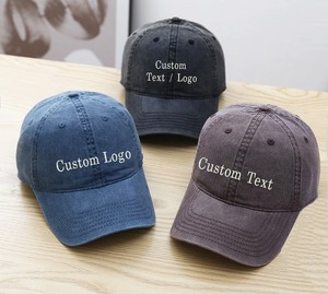 Gorra de Béisbol Vintage Personalizada al por Mayor, Bordada, de Algodón Lavado, Estilo Desestructurado, Gorras de Béisbol Multicolores para Adultos - Product Image 1
