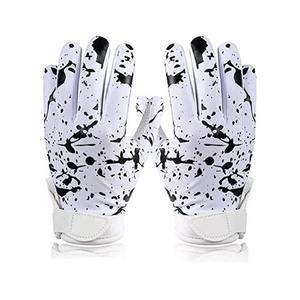 Gants de football américain respirants de style actuel, sublimation, haute qualité, poignées professionnelles antidérapantes, doigts entièrement couverts - Product Image 1