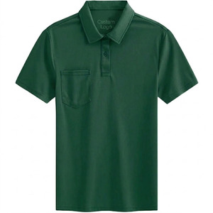 Polo de performance pour hommes en gros |   Polo de golf décontracté respirant à séchage rapide avec logo personnalisé - Product Image 3
