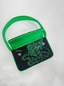 Sac à main bandoulière de soirée indien perlé fait main de style bohème pour femme, vente en gros - Product Image 3