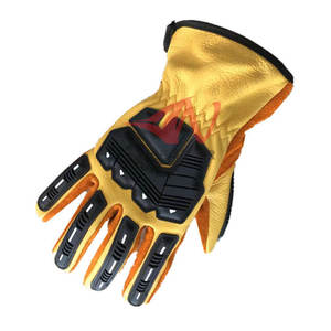 Guantes de Trabajo de Cuero TPR Resistentes a Impactos, Diseñados para Máxima Seguridad y Control en el Trabajo, Más Vendidos - Product Image 3