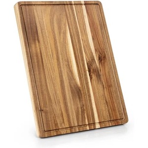 Planche à découper en bois artisanale de qualité supérieure, en bois massif naturel, avec une finition polie et lisse, robuste et durable - Product Image 4