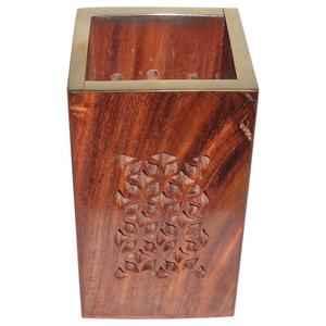 Bureau personnalisé cadeau article bureau organisateur en bois indien artisanat décoration de la maison porte-stylo de haute qualité 2025 nouveau Design - Product Image 3