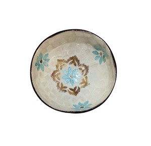 Versatile Mother of pearl coconut bowl flower <b>mosaic</b> perfect for fruits jewelry storage and home decor - Product Image 4