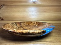 Nouvelle soupière en résine colorée au design boisé, articles de luxe pour cuisine, hôtels et restaurants, soupière en bois et résine, soupière artisanale en résine et bois
