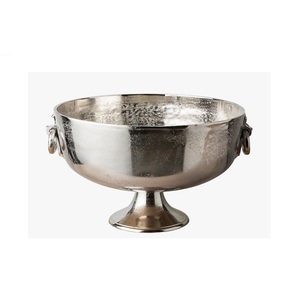 ถังน้ำแข็งสุดหรูทำจากโลหะอลูมิเนียมสีทอง,ชุดโลหะอะลูมิเนียมสำหรับตกแต่งโต๊ะโรงแรมในบ้านชามโลหะ2ชิ้น - Product Image 3