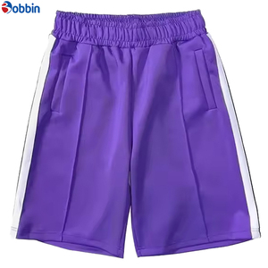 Pantalones Cortos Casuales para Hombre, Pantalones Cortos Deportivos de Verano de Primera Calidad, Cintura Elástica con Rayas, Estilo Casual Sólido - Product Image 4