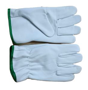 Venta al por mayor de guantes de conducción de cuero de cabra de alta calidad para hombres de alta durabilidad guantes de seguridad resistentes guantes de cuero de conductor de Pakistán - Product Image 1
