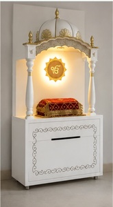 Unité de prière en bois moderne pour la maison sikh aux États-Unis, unité de prière en bois pour la maison sikh, Palki Sahib blanc pour la maison, Gurdwara, temple sikh aux États-Unis - Product Image 3