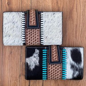 ใหม่ล่าสุดกระเป๋าคลัทช์งานประดิษฐ์ทำมือสไตล์ตะวันตกหนังวัวแท้เคสโทรศัพท์มีสไตล์กระเป๋าสตางค์หลายใบมีดดีไซน์เนอร์ - Product Image 3