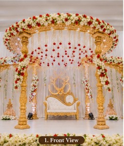 Mandap Tradicional Védico para Bodas Jain, Mandap Indio del Sur para Bodas de Lujo en Atlanta, EE. UU. - Product Image 2