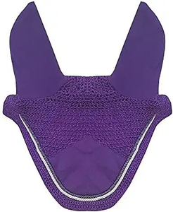 Wholesale Price Horse <b>Fly</b> Veil Ear <b>Net</b> Bonnet Horse Riding Equestrian Equipment Double Horse Ear Bonnet <b>Net</b> Customized - Product Image 6