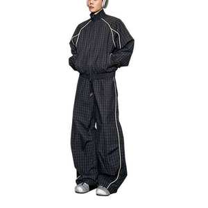Custom Lightweight Sports <b>Running</b> Track Suit 2 Pieces <b>Jacket</b> and Pant Crinkle Nylon <b>Reflective</b> Windbreaker Tracksuit - Product Image 6