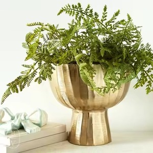 Maceta Decorativa de Metal para el Hogar, Elegante Maceta para Plantas de Interior y Exterior, Maceta para Flores, Decoración para Sala de Estar, Jardín, Balcón - Product Image 1