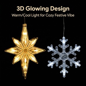 Lumières LED à ventouse, alimentées par piles, lumières féériques suspendues aux fenêtres <span class=keywords><strong>pour</strong></span> Noël, Halloween, mariage, fête, chambre à coucher, décoration <span class=keywords><strong>de</strong></span> la maison - Product Image 4