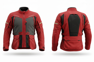 เสื้อแจ็คเก็ตมอเตอร์ไซค์ผ้าคอร์ดูรอยคุณภาพสูง พร้อมแผ่นรองกันกระแทกและสายรัดปรับได้ ให้ความสบายและการปกป้องอย่างดีเยี่ยม - Product Image 6