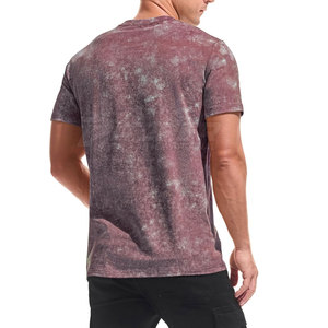 Camiseta Moderna con Efecto Desgastado para Hombre, Estilo Casual Relajado de Algodón Suave - Product Image 6