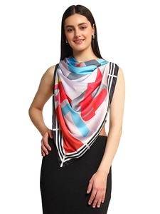 Foulards carrés de mode légers de qualité supérieure Impression numérique personnalisée Accessoires en tissu élégant parfaits pour la vente en gros - Product Image 4