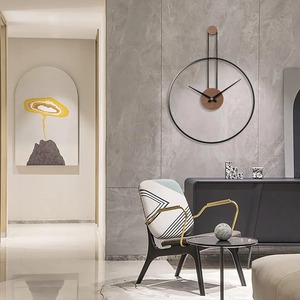 Luxury Round Metal <b>Wall</b> <b>Clock</b> Traditional Analog Quartz Home <b>Wall</b> <b>Decor</b> At Best Price - Product Image 2