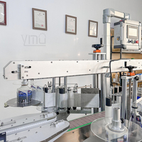 Machine d'étiquetage automatique double face YM620 pour bidon carré plat, étiqueteuse pour conteneur de bouteille