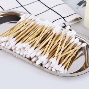 200 Hisopos de Algodón de Doble Punta, de Madera, Orgánicos, para Maquillaje, Limpieza Cosmética y de Oídos - Product Image 2