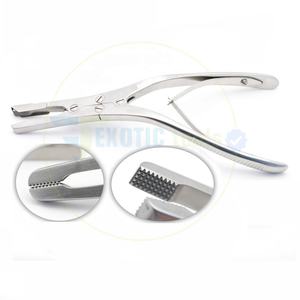 Pince à morseler septale Rubin T.C. de classe I, manuelle, réutilisable, certifiée ISO CE, avec protection, 20 cm, pour remodelage du septum nasal - Product Image 2