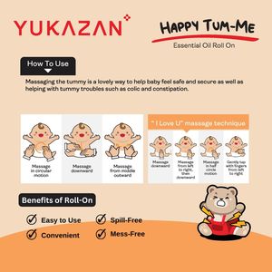 Yukazan Happy Tum-Me Huile Essentielle Roll-On pour Bébé 10ml Arôme Herbal Tous Types de Peau Meilleure Vente en Malaisie Haute Qualité - Product Image 6