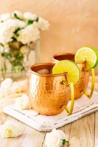 Copper serving <b>mug</b> set harbor lighthouse beverage cups handmade premium cocktail drink <b>mugs</b> durable finish - Product Image 5