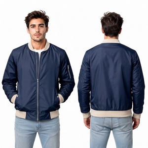2024 New Custom Design High Quality Winter High Street Stand Collar Bomber Jackets for Men Best Low Price With OEM ODM - Product Image 6