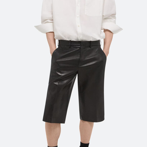 Shorts en cuir pour hommes, entièrement personnalisés, fabriqués à la main, nouvelle arrivée, qualité supérieure, légers, durables, au meilleur prix, style le plus récent - Product Image 1