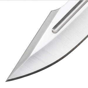 Grand couteau Bowie pour l'extérieur, couteau utilitaire de camping et de chasse avec construction en acier inoxydable, poignée ergonomique et étui - Product Image 4