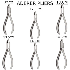 Professional ADERER <b>Pliers</b> <b>Set</b> of 6Pcs 12cm 12.5cm 13cm 13.5cm 14cm 14.5cm Orthodontic Wire Bending Loop Forming Dental Tool - Product Image 1