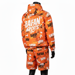 Conjunto Deportivo de Invierno para Tallas Grandes, Estampado, Estilo Urbano, Informal, Sudadera Holgada, Pantalones Anchos, Algodón Orgánico, Resistente al Viento, Cálido, Unisex - Product Image 6